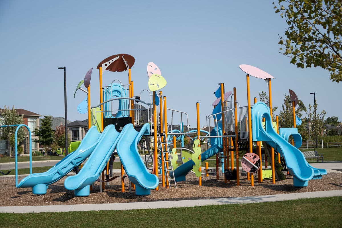 A neighbourhood playground in Aurora